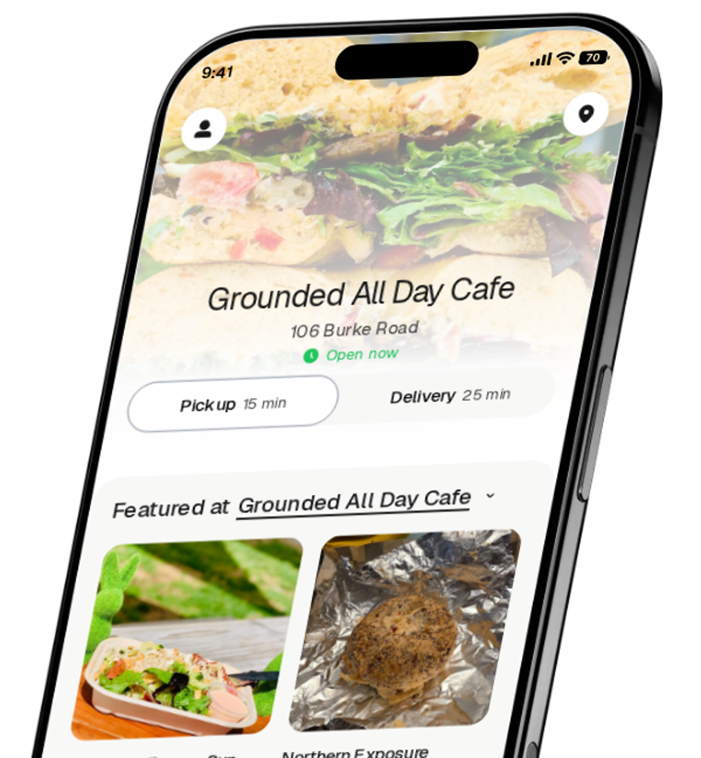 Grounded All Day Cafe app preview